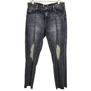 Kut From The Kloth Reese Distressed Ankle Straight Leg Jeans 12